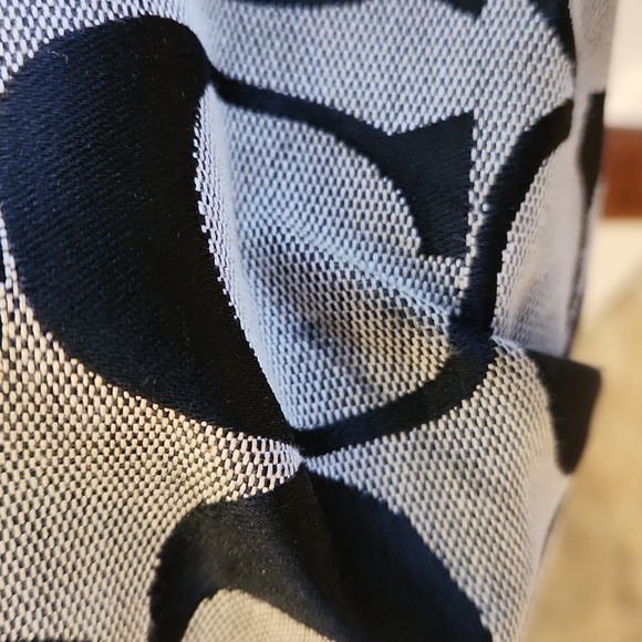 Vintage Coach Signature Shoulder Bag Black/Gray - Picture 3 of 12